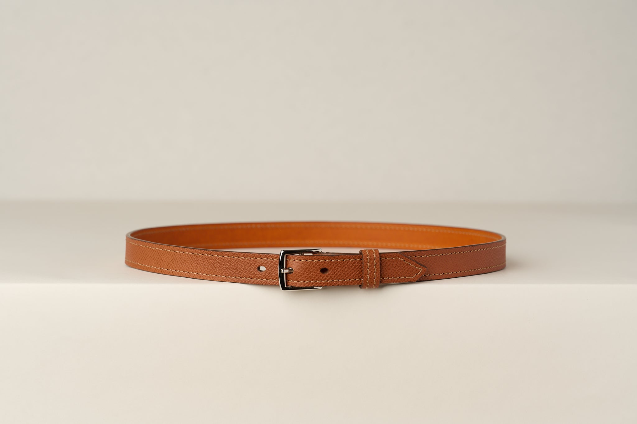 18mm Square Buckle Heritage Leather Belt