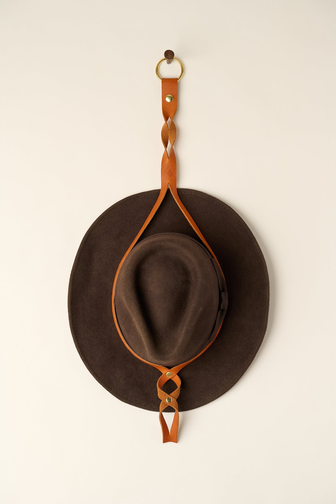 Minerva Leather Hat Hanger