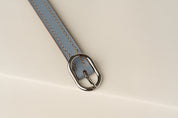 Emery 15 belt in togo leather. Anya Roux.