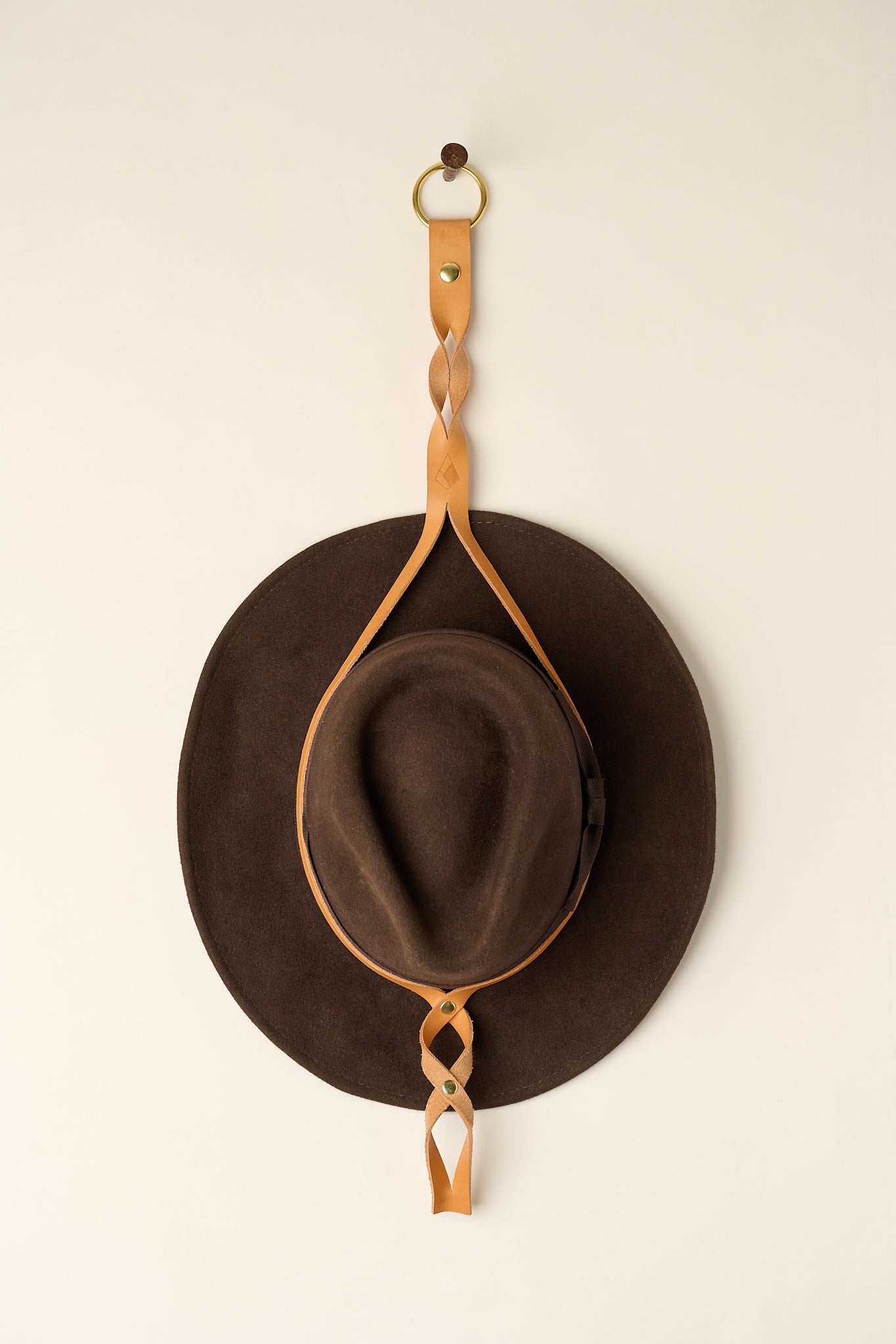 Minerva Leather Hat Hanger